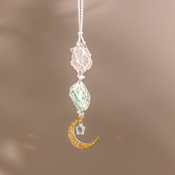 Car Hanging - Rose Quartz/Aventurine