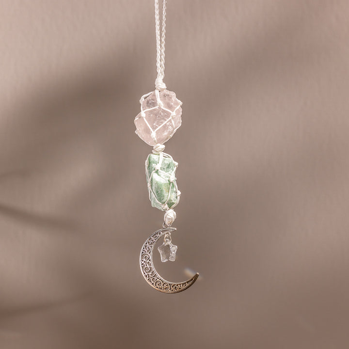 Car Hanging - Rose Quartz/Aventurine