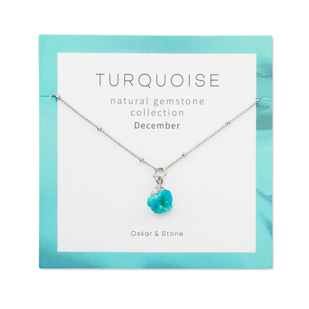 Turquoise Birthstone Necklace - December